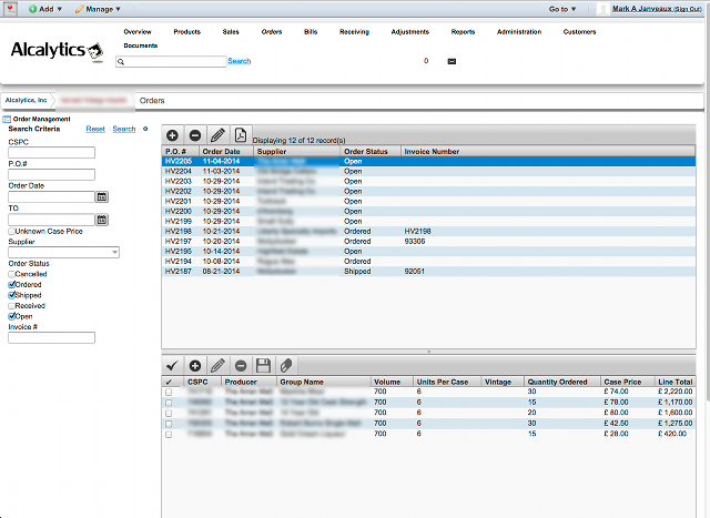 Supplier order management (Purchasing)